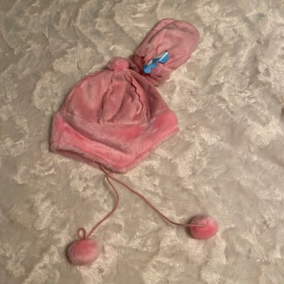 Smart Kids Pink Hat and Mitts Set Faux Suede Girls Size 7-14 NWT - Picture 2 of 8